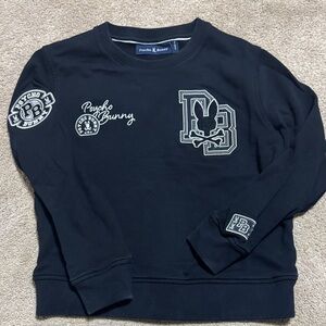 Psycho Bunny Black Sweatshirt with White Accents